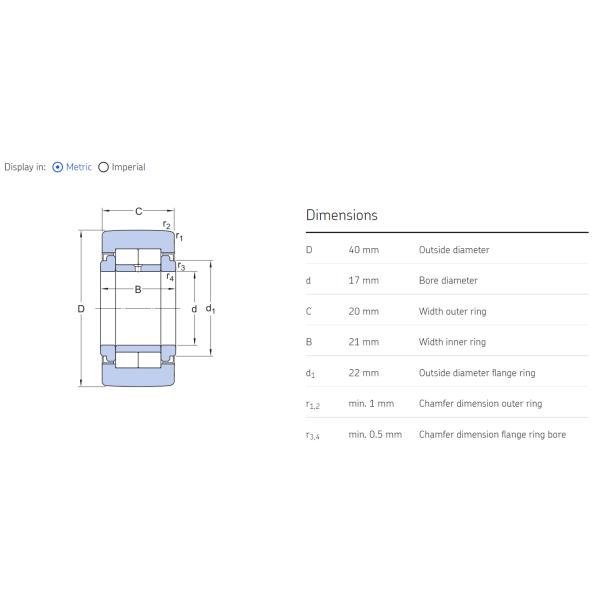 INA  Yoke type track roller bearing   NUTR17-A