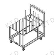 Vehículo de alimentación automática de tableros láser, capacidad de carga 100 kg