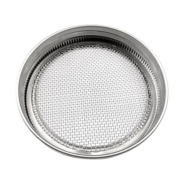 Seeds Sifting Sprouting Jar Lids , 86mm Mason Jar Strainer Lid