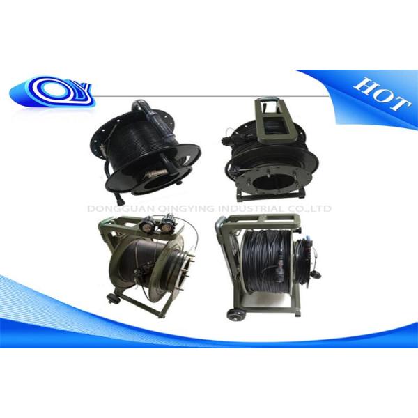 Flat Twin Duplex Tactical Fiber Optic Cable With Water Resistant Connectors