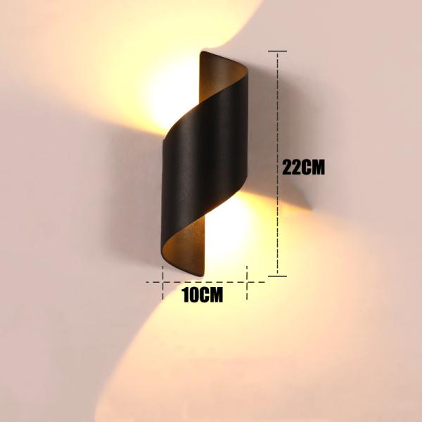 6W Waterproof Outdoor Lighting Modern Wall Light Outdoor LED Lamp Courtyard Exterior Sconce(WH-HR-08)