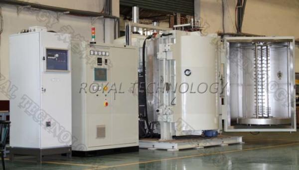 Plastic Spoon Vacuum Metallizing Machine, ABS forks and knives Aluminum Metallizer