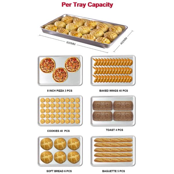 Professional Full Sets Commercial Ovens for High Productivity Bakery Kitchen Projects