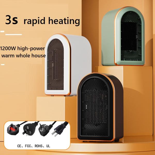 English Operating Language Desktop Electric Room Heater 1200W PTC Portable Fan Heater