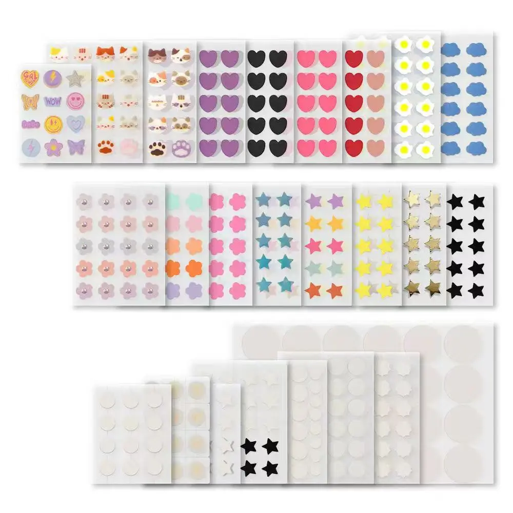 Colorful Heart Shaped Acne Pimple Patch Spot Treatment Patches for Face 12mmx6