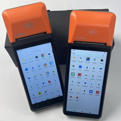 Restaurant Payment Terminal Customized Handheld POS Machine Android 12 With Dual Sim Card Slot
