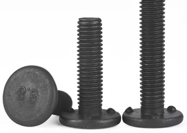 Black M8 M12 Carbon steel Weld STUD Bolt with Nut washer Class8. 8 Grade 8.8 Welded stud