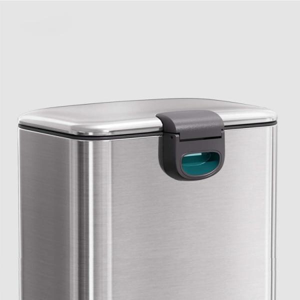 2 Division 3L*2 Capacity Stainless Steel Recycle Bin for Stylish Waste Management