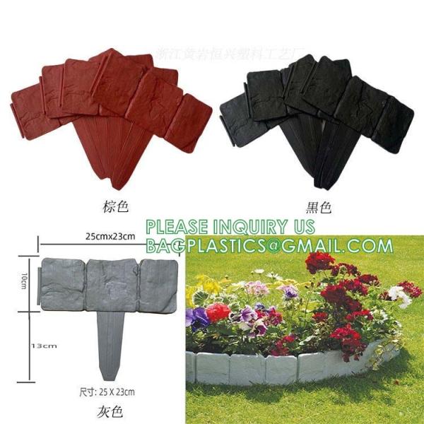 Metal Fence, Plastic Fence, Wooden Fence, Lawn Edging Border Outdoor Garden Fence Panels Decorative Plastic Fencing