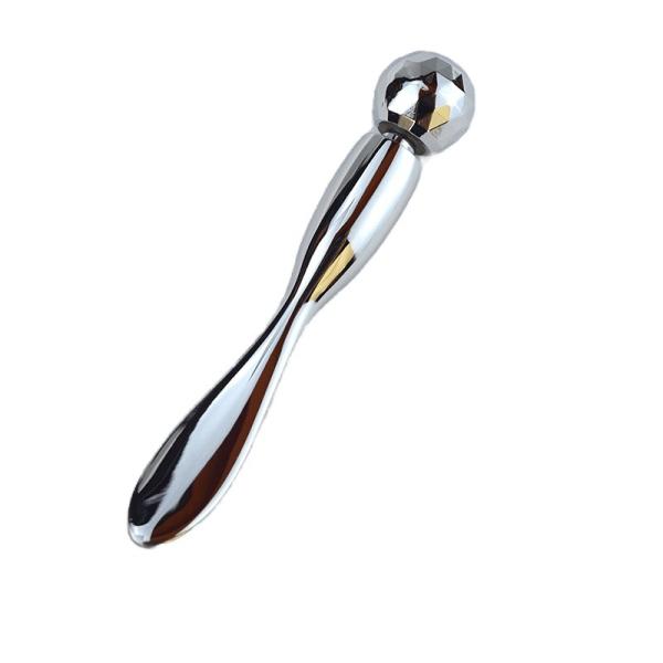 Eye Massage Cream Cosmetic Gold Metal Spoon And Spatula Facial Massager Roller Sticks Metal Mask