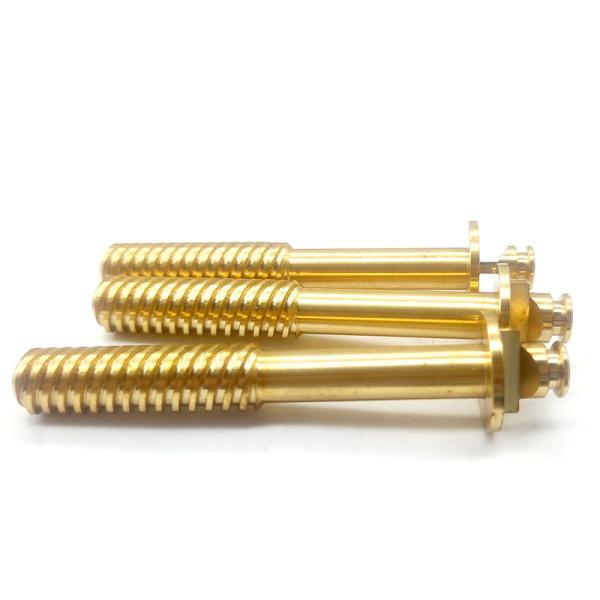 CNC Machining Brass Metal Pin 0.01mm Tolerance For Automation ISO9001 Certified