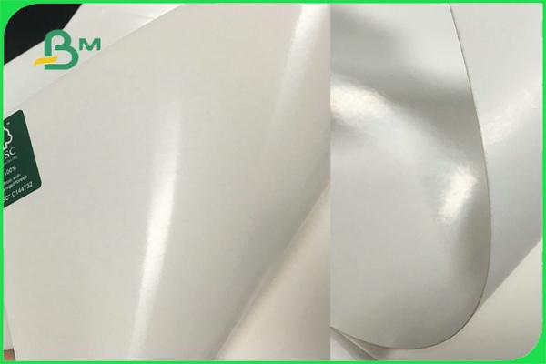 Papier enduit de la nourriture FBB de FSC FDA de PE sûr blanc du panneau 15g pour la tasse faisant la coutume
