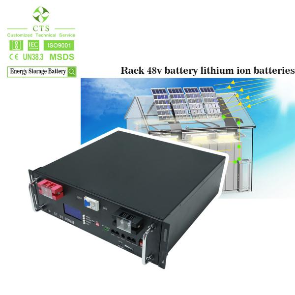 Sistema de armazenamento de energia CTS 48V Baterias LiFePO4 10kWh 20kWh para instalação solar doméstica