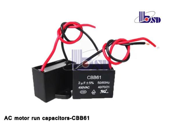 Metallized Film Fan Motor Run Capacitor Light Weight High Insulation Resistance