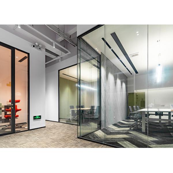 Demountable Glass Partition Wall Easy Installation Every Design Single Double Glass