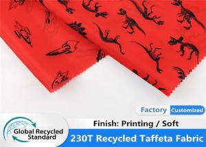 Garment Lining 100 Recycled Printing Taffeta PET Soft Waterproof Fabric