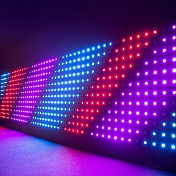 IP33 Flexible LED Curtain Wedding Stage Backdrop P18cm 3*4m LED Screen Curtain