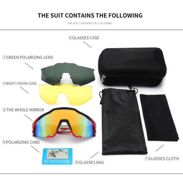 Cool Mountain Biking Sports Sunglasses UV400 Sports Prescription Cycling