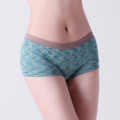 Lady underwear,  popular melange green  design,   soft weave.  XLS008 ,girl  underwear