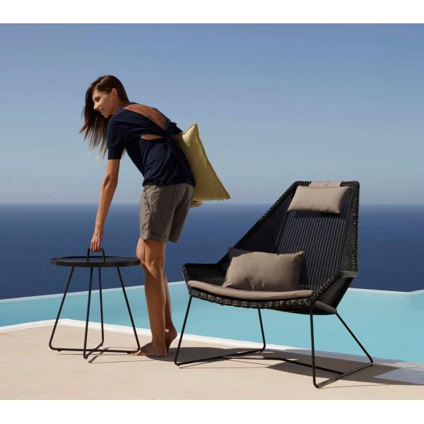Outdoor Furniture Grey Rattan Rope Chair for Hotel Outdoor Relaxation