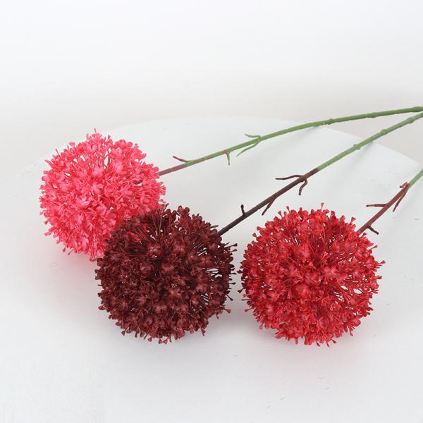 Customized single scallion ball plastic flower wedding simulation flower wedding hall road guide flower arrangement decoration fake flower