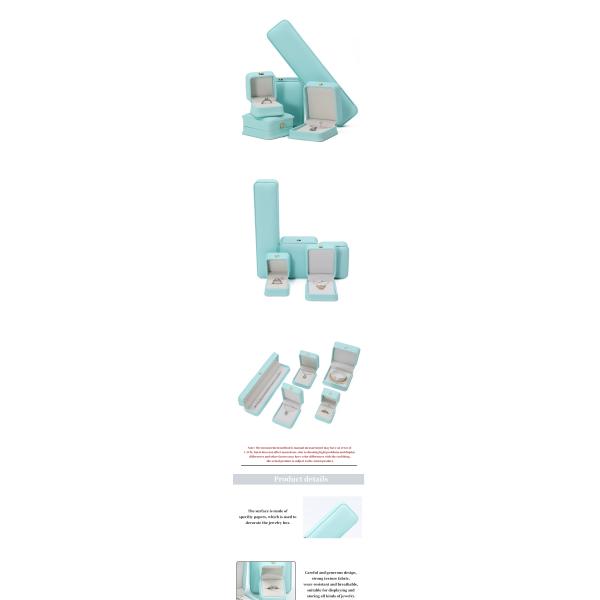 Boîte à bijoux de luxe en cuir en PU en forme d'arc de coin rond avec ornement de couronne