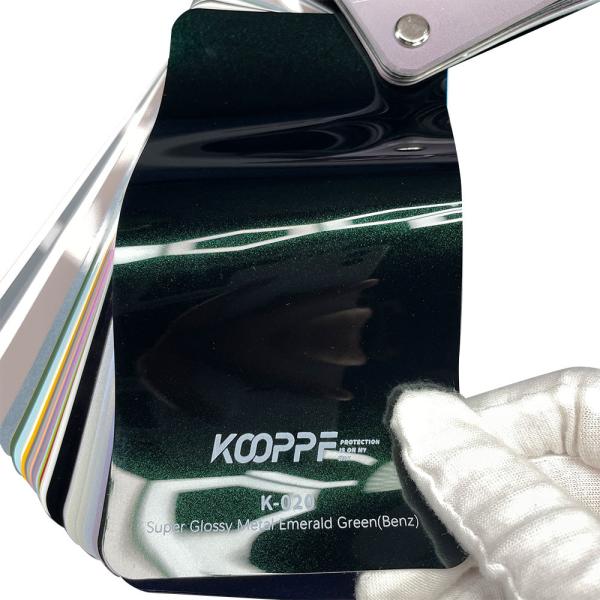 Glossy Metal Emerald Green Benz TPU Car Paint Protection Wrap 7.5mil K-020