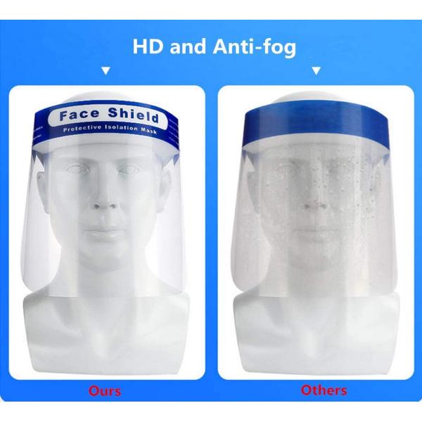 Anti Fog Full Face Shield , Chemical Resistant Face Shield 0.25mm Thickness Material