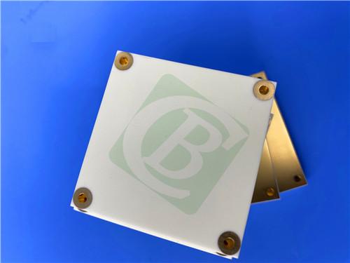 Rogers RO3006 2-Layer PCB bulit on 10mil Thickness substrates, Immersion Gold Finish, and White Silkscreen