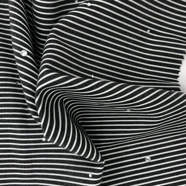 Quality 110gsm 100% Cotton Stripes T-shirts Wholesale Heavyweight Oversized Tshirt Custom Women's T Shirt