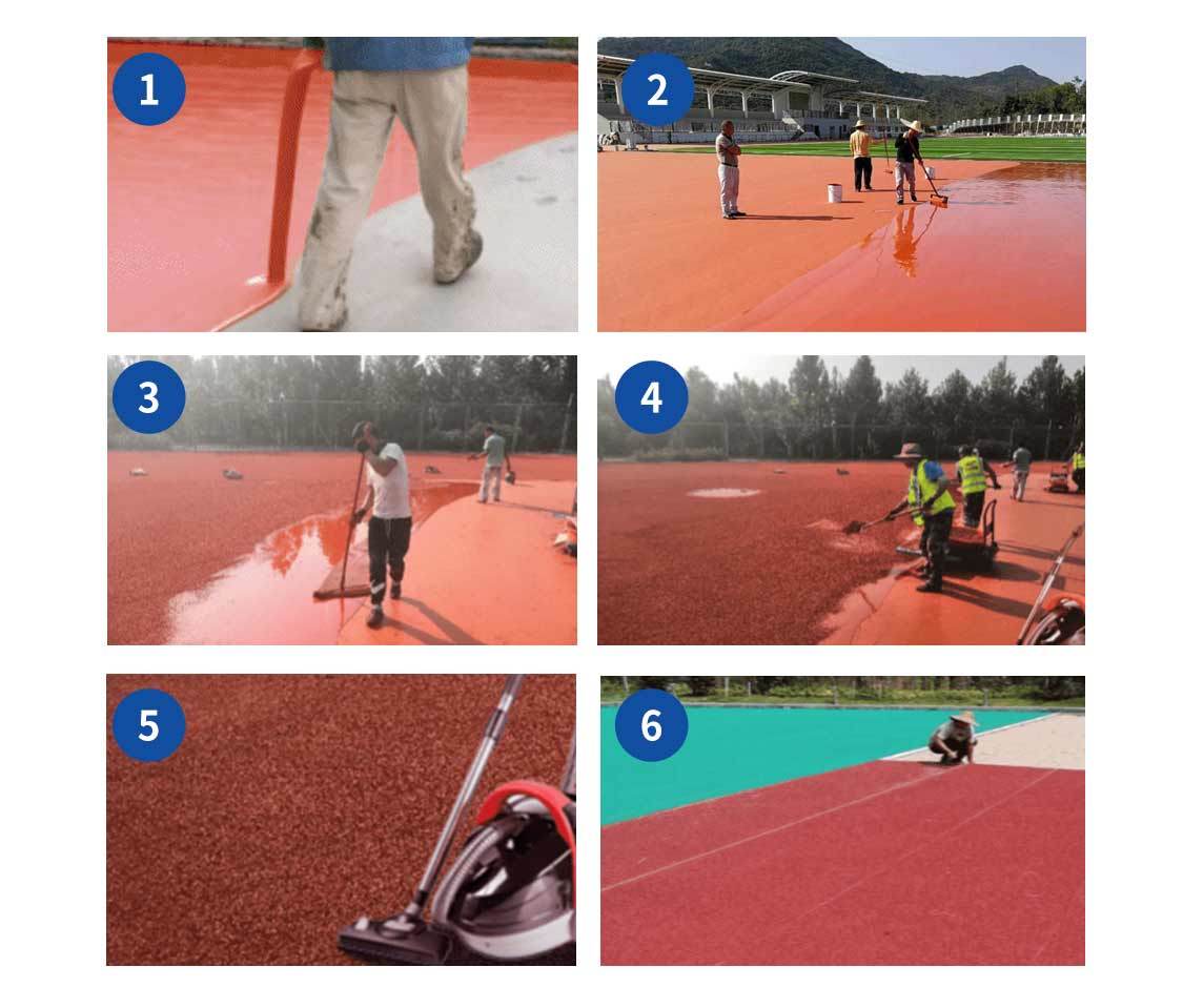 10 Years Durability 13mm Full PUR Running Track System World Athletics Certified Shock Absorption Sports Surface for University