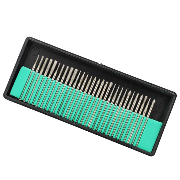 30PCS Jewelry Accessories Tools 2.35mm/3mm Diamond Grinding Head