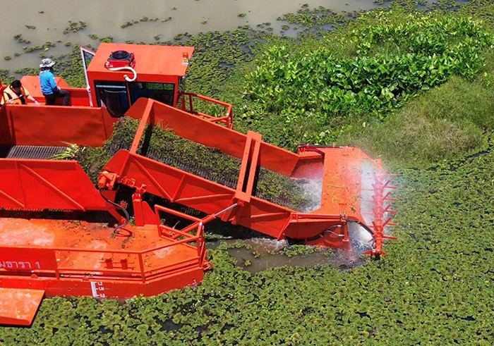 4 Кубическая емкость эко-собирателя для речной водоросли Reed Harvester