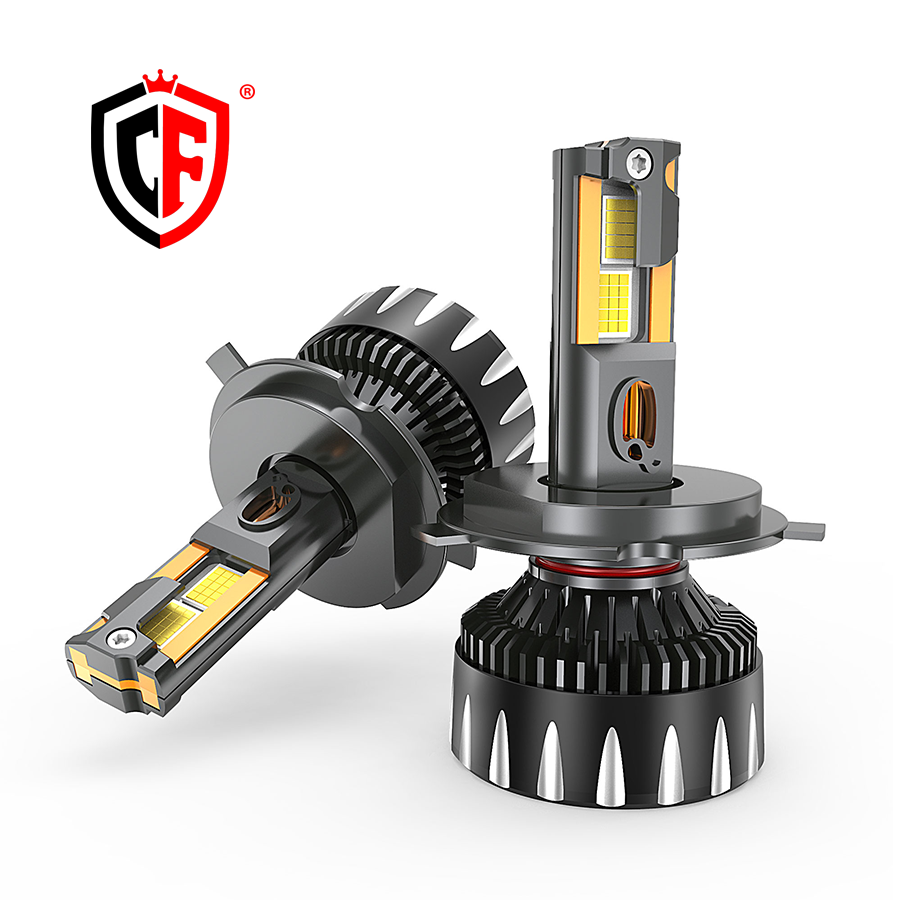 200W Ultra Bright Car LED Headlight With 8 Copper Tubes High Low Beam 18000LM IP67