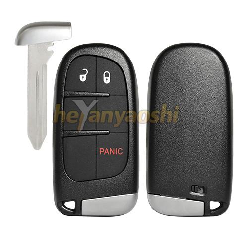 Black Keyless Emergency Car Key , 3 Buttons Opel Car Key Strong Durability