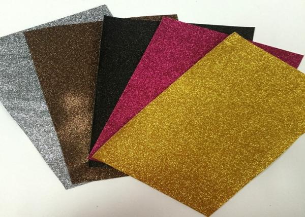 1/128 Glitter Mixed Colors PU Glitter Fabric PU Cloth Backing For Christmas Box
