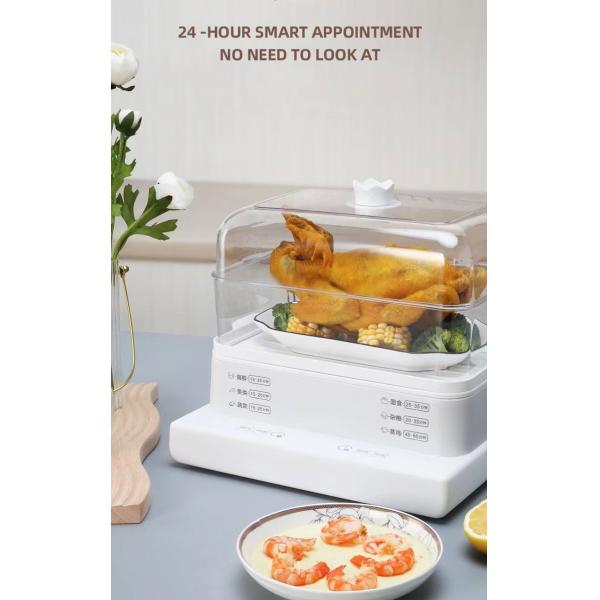 Multifunctional Large Capacity 3 Layer Cooking Steamer Pot Electric Food steamer Pot With Visualization lid