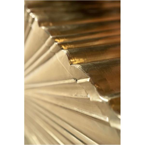 Low Wooden Mirrored Living Room Sideboard TV Stand