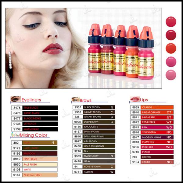 Tattoo Semi Permanent Makeup Pigments Ink Lushcolor Cosmetic Cream Eyebrow