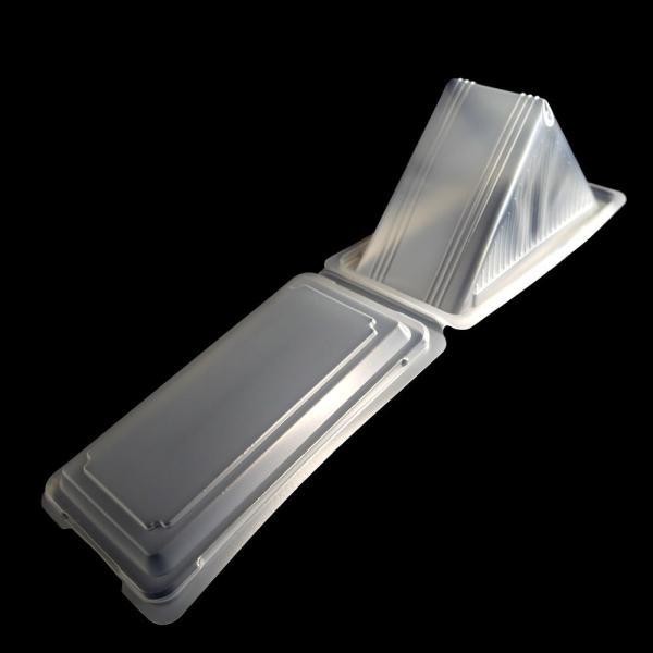Boîtes à sandwich à clapet en PP de qualité alimentaire, personnalisables, emballage écologique