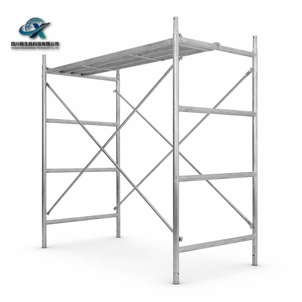 Mobile Walk Through Frame Scaffolding Tower For Interior Maintenance Work