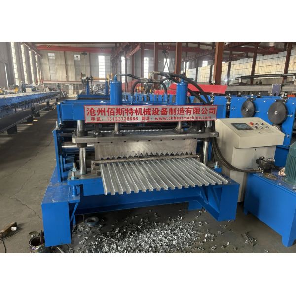 High Speed Galvanized Steel Metal Roofing Machine For Long Grid Great Wall Panel
