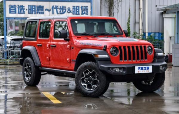 Jeep WranglerLong range new electric vehicle 5 door 5 seat SUV 2022 2.0T 4xe Sahara fluorescent red edition used car Hot Selling