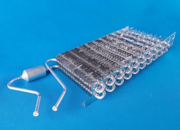 Evaporator Aluminum Fin Heat Exchanger / Finned Tube Type Heat Exchanger
