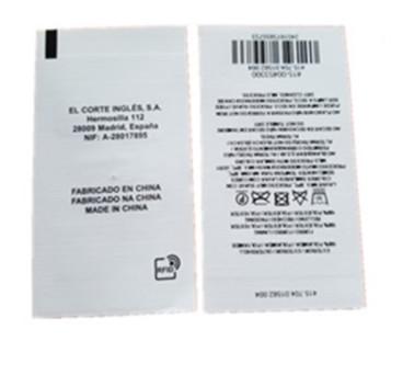 Washable Woven RFID Care Label ISO18000 6 1-5m Long Read Range