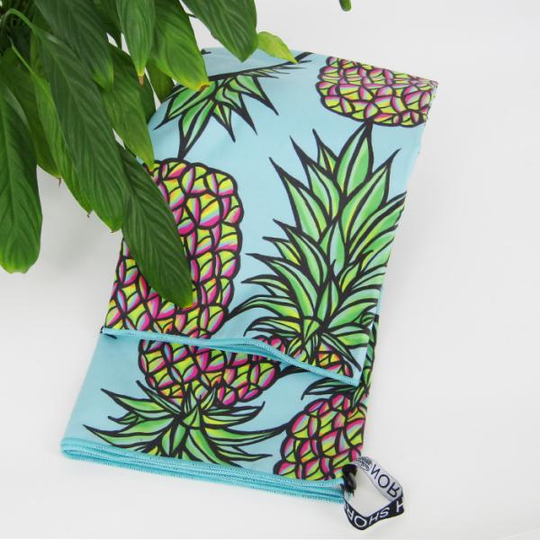 Rpet Recycled Microfiber Oversized Travel Towels Lightweight Compact Swimming Camping Printed Beach Towel