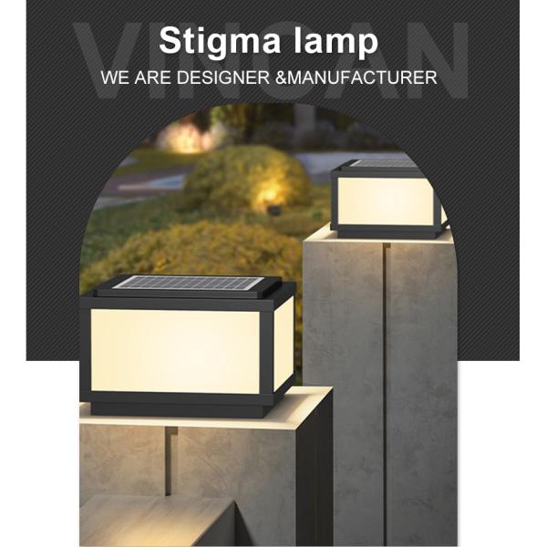 Outdoor Solar Pillar Lights for Working Lifetime up to 5000 Hours and Stylish Design