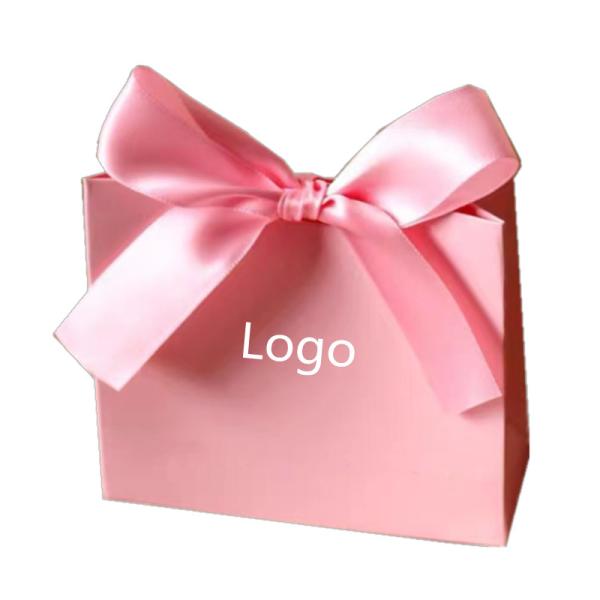 Brown White Personalised Paper Bags Recycled Kraft Paper Shopping Bags Mailer Tea
