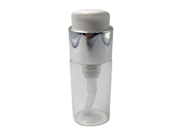 Frosted Empty Glass Lotion Bottles With Pump Dispenser , Long Life Time