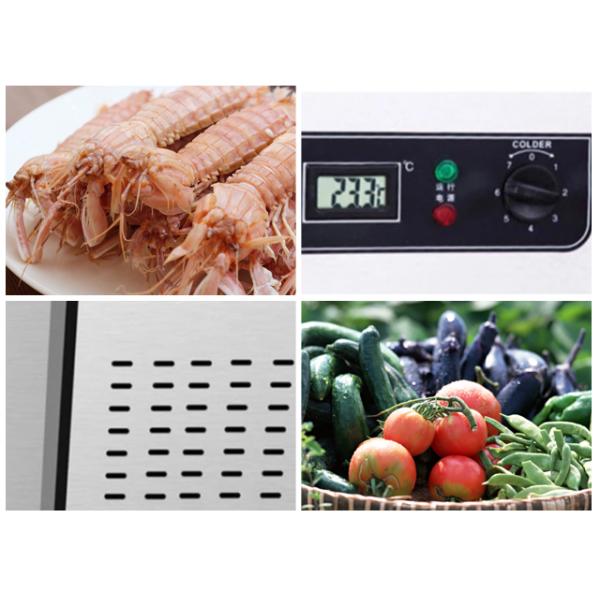 6 холодильников охладителей двери коммерчески чистосердечных, регулируемые ресторана ноги холодильника дисплея